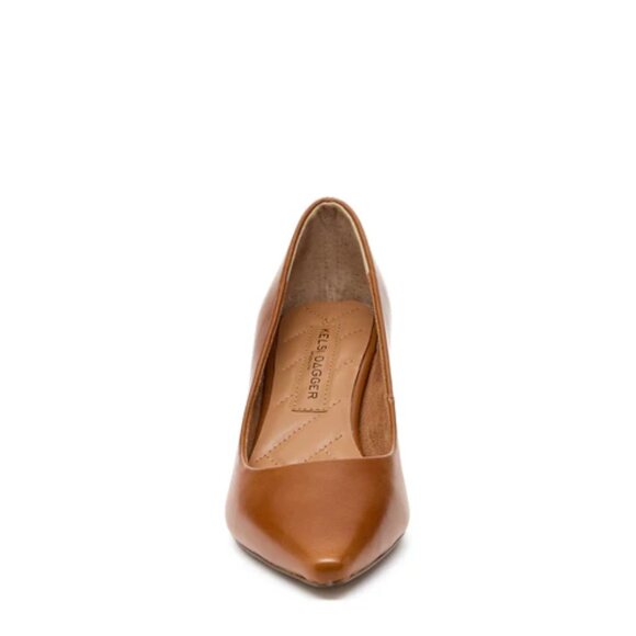NEW KELSI DAGGER Block Heel Pumps in fox for women 825 4j2 - Picture 3 of 10